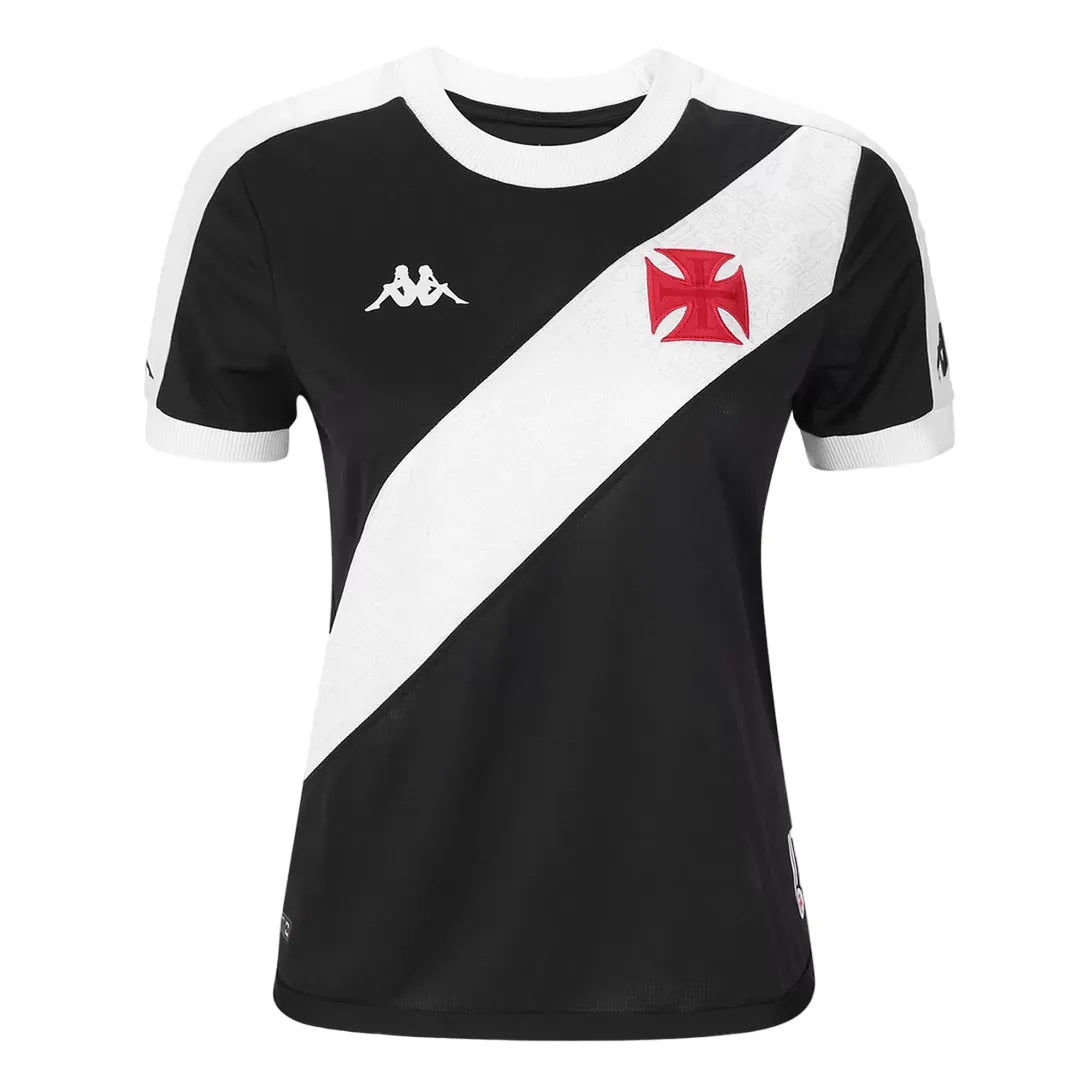 Camisa Vasco Feminina Home 24/25 - Preta e Branca