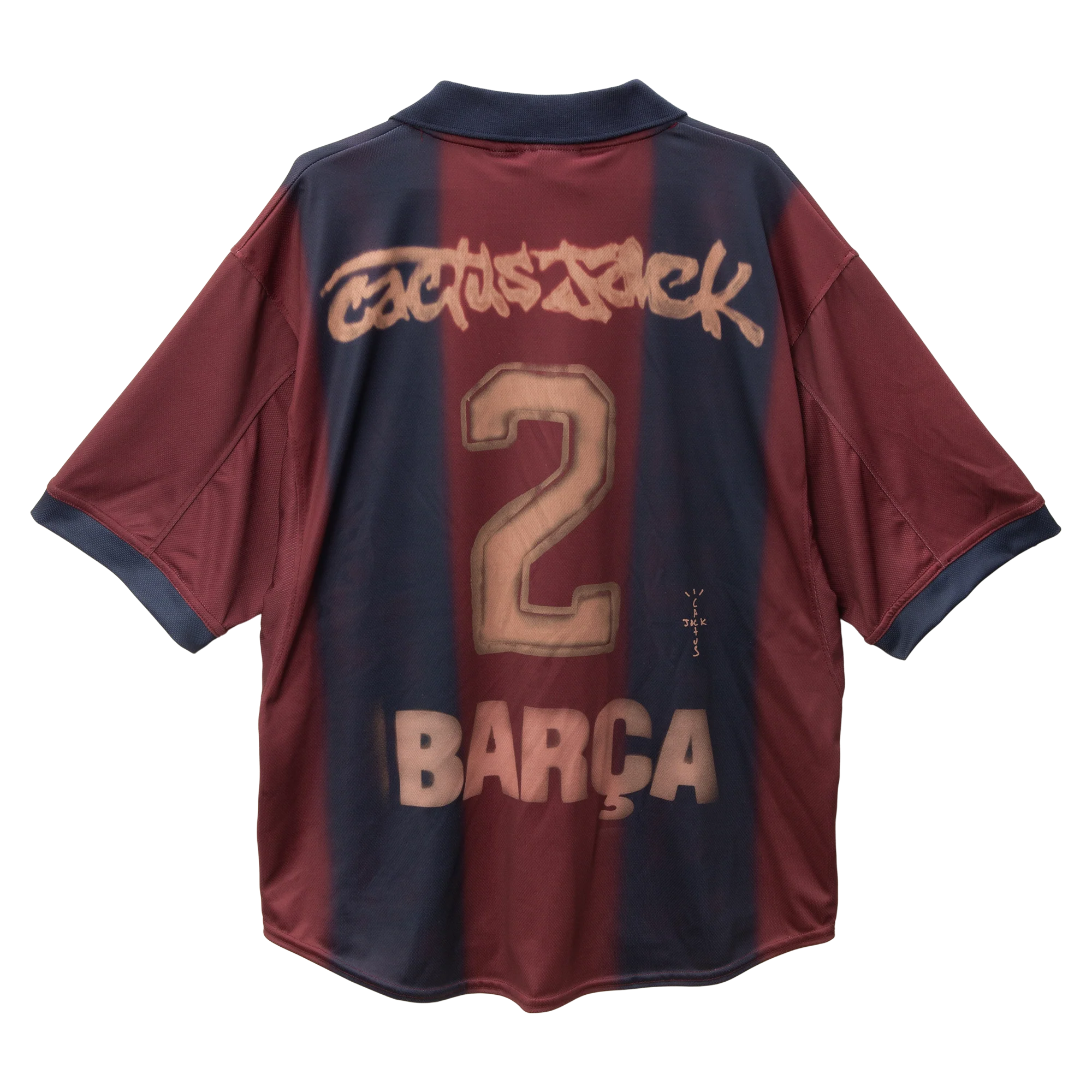 Camisa Barcelona I 2000/01 Retrô x Travis Scott Skeleton