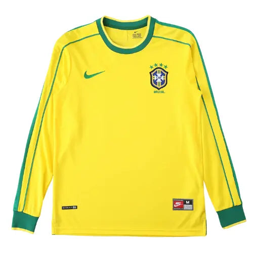 Camisa Retrô Seleção Brasileira I 1998- Manga Longa