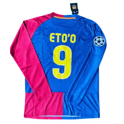 Camisa Retrô Barcelona I 2009 - Manga Longa (Versão Final UCL 2009)