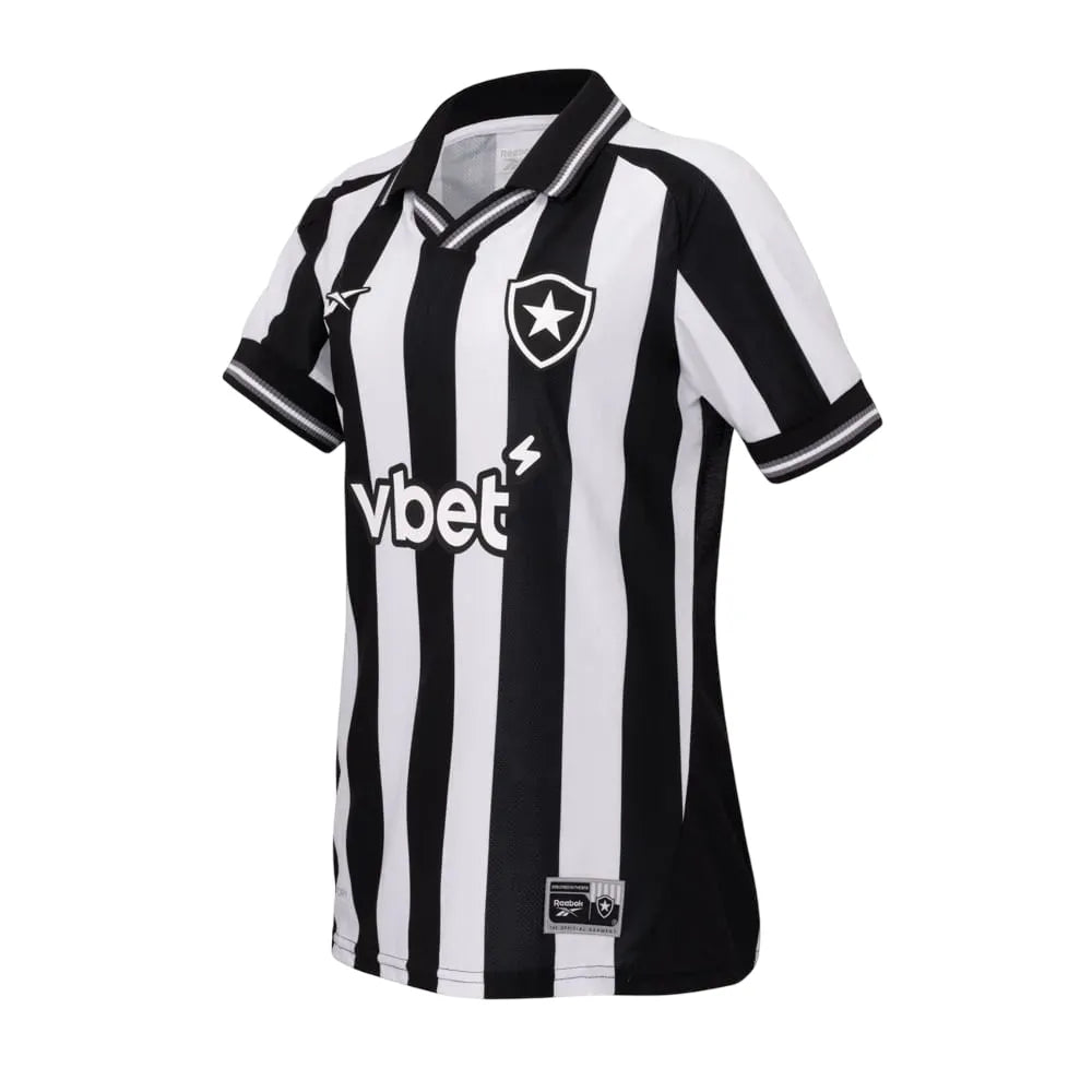 Camisa Botafogo Feminina Home 25/26 - Preta e Branca