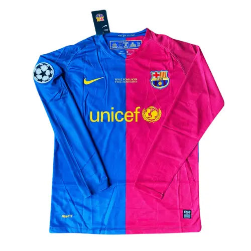 Camisa Retrô Barcelona I 2009 - Manga Longa (Versão Final UCL 2009)