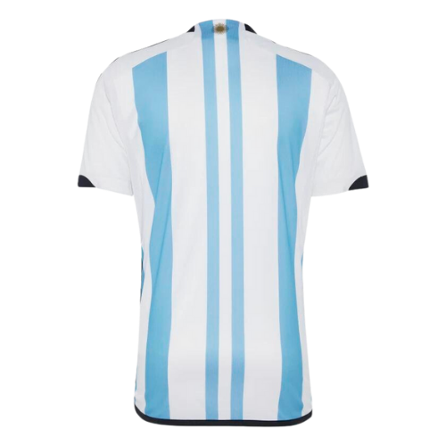 Camisa Argentina I Campeã 3 Estrelas + Patch Campeã do Mundo