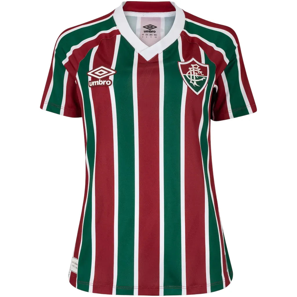 Camisa Fluminense Feminina Home 25/26 - Vinho e Verde