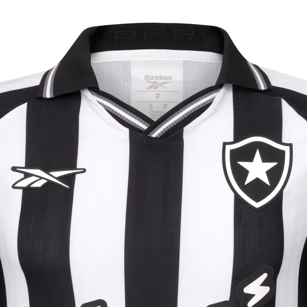 Camisa Botafogo Home 25/26 - Preta e Branca